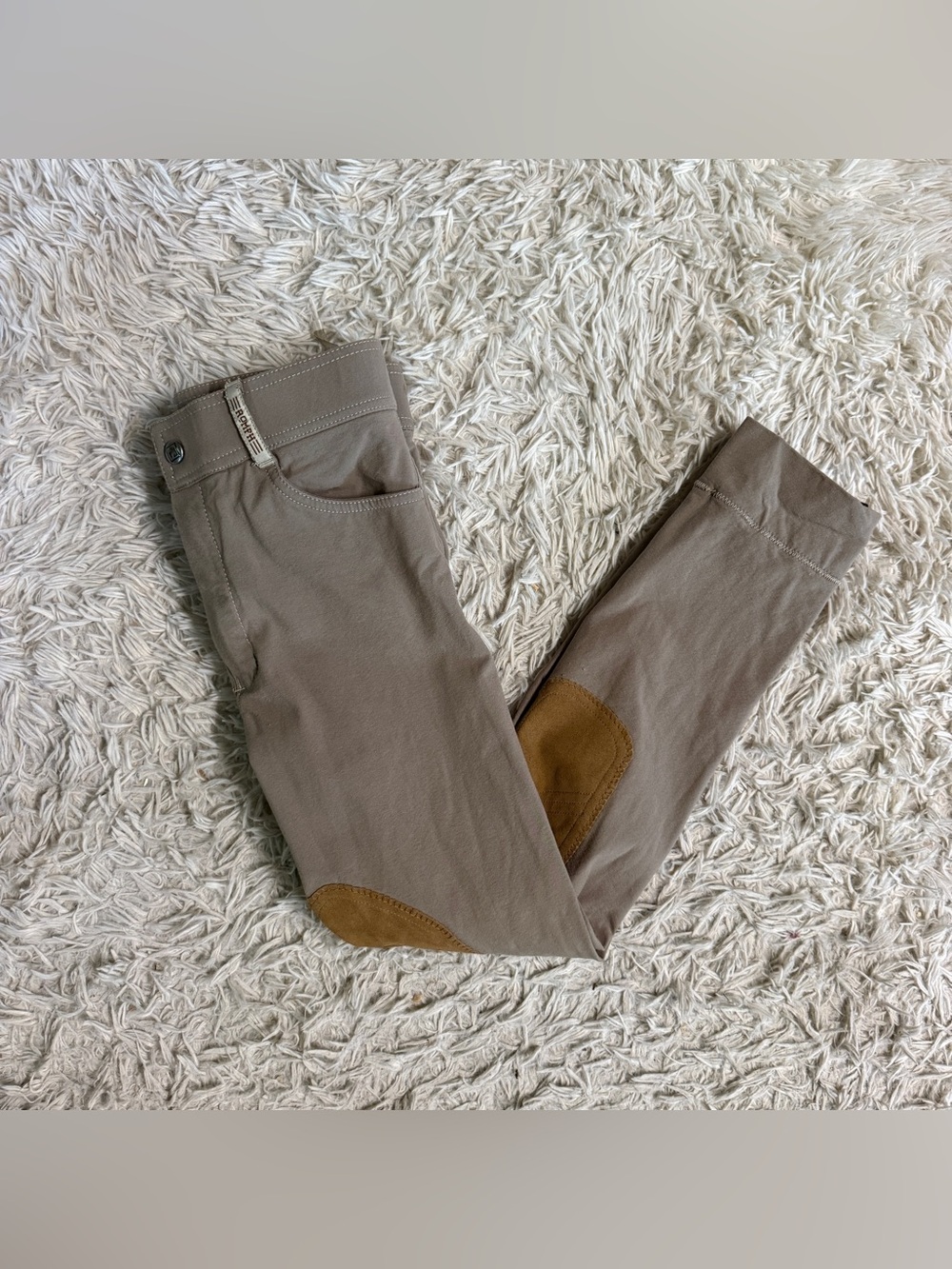 Child’s Size 14R Tan Romfh Knee Patch Horseback Riding Jodphurs Breeches